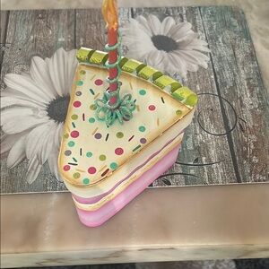 Colorful Cake Slice Trinket Box